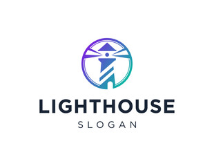 Logo about Lighthouse on a white background. created using the CorelDraw application.