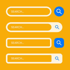 Search bar collection. Search Address and navigation bar