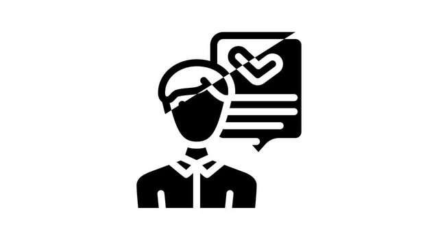 mql marketing qualified lead line icon animation