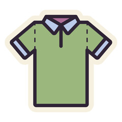 polo shirt sticker