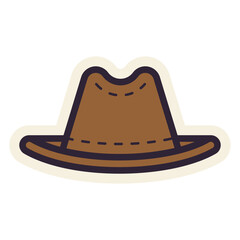 cowboy hat sticker