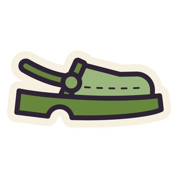 crocs sandal sticker
