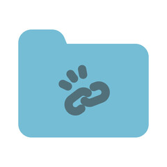 Folder Icon Solid Two Color