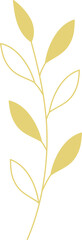 Gold leaf branch line art