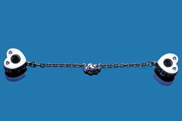 Fototapeta premium handmade bracelet made of silver 