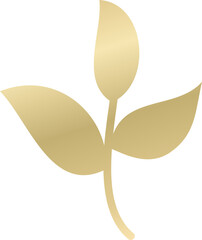 Gold leaf branch bauble