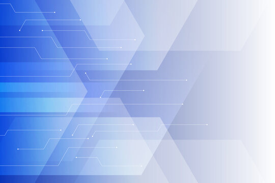 abstract blue technology communication concept hexagon vector background