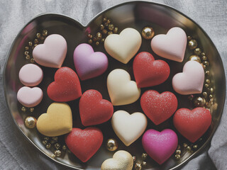 heart shaped chocolates