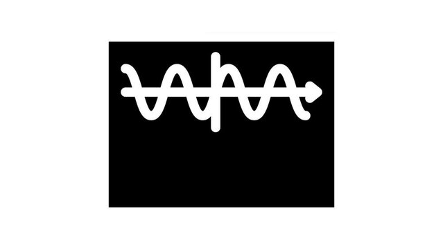 trigonometry formula line icon animation