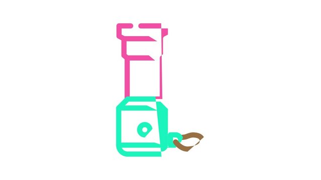 vuvuzela fan accessory color icon animation