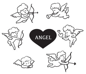 天使　エンジェルのイラスト
