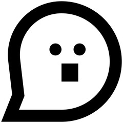 Message  face regular icon