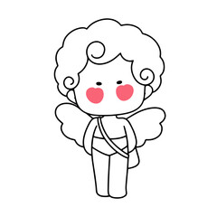 cute cupid outline 