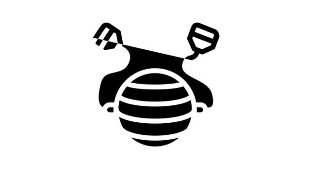ball for training line icon animation