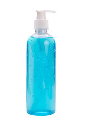 Alcohol gel bottle for hand washing protect from covid19,Alcohol gel bottle on white PNG File.