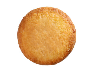 Butter cookies on  white background PNG file.