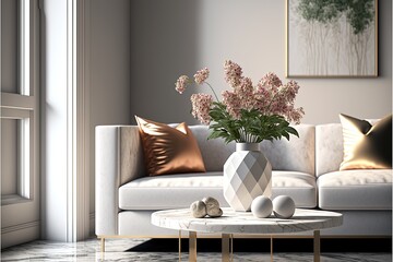 Digital illustration about house interior.