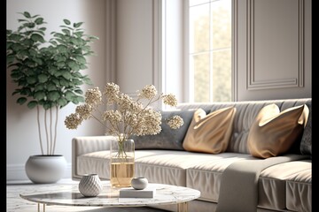 Digital illustration about house interior.