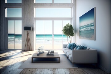 Digital illustration about house interior.