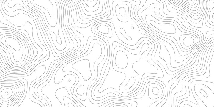 Topographic map background geographic line map with elevation assignments. Modern design with White background with topographic wavy pattern design.paper texture Imitation of a geographical map shades