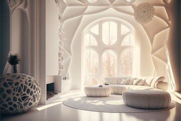 Digital illustration about house interior.