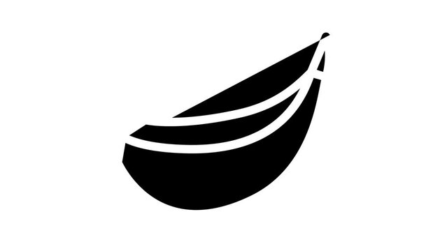 garlic clove line icon animation
