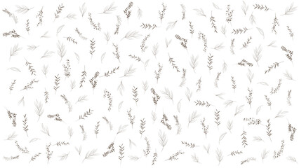 seamless of minimal leaves wallpaper pattern on background or wrapping paper 04