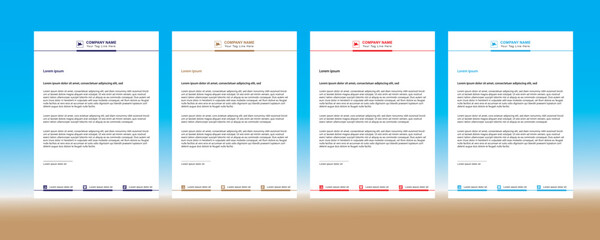 Corporate Business letterhead template .eps