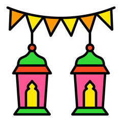 Garland Filled Line Icon