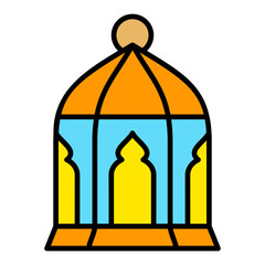 Lantern Filled Line Icon