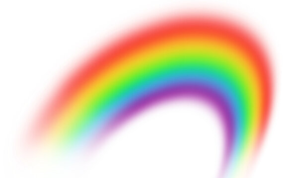beautiful rainbow ray stroke element