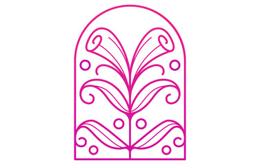 Tulip Flower Garden Logo Design Template
