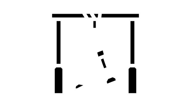 loops trx sport equipment glyph icon animation