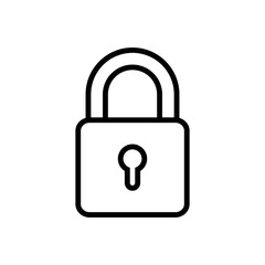 padlock icon vector design template in white background