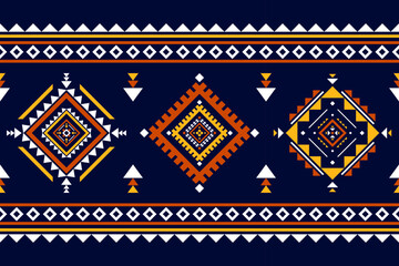Carpet ethnic tribal pattern art. Geometric ethnic seamless pattern in tribal. Mexican style. Design for background, illustration, rug, fabric, clothing, carpet, textile, batik, embroidery.