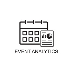 event analytics icon , business icon
