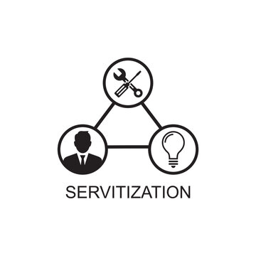 servitization icon , business icon vector