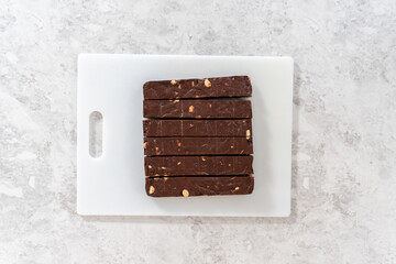 Chocolate macadamia fudge