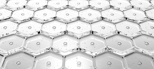 Moisturized Cell Image. clear and transparent skin.