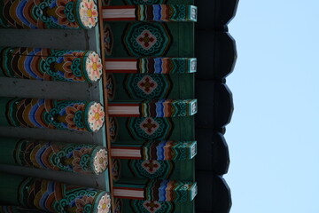 Old and Classic Traditional Korean Style Roof