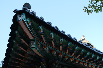 Old and Classic Traditional Korean Style Roof