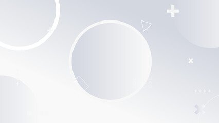 White abstract geometric vector background