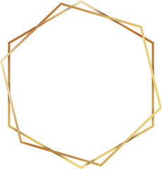 frame made of golden wire
