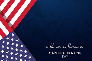 Martin luther king day background with copy space area. MLK day - obrazy, fototapety, plakaty