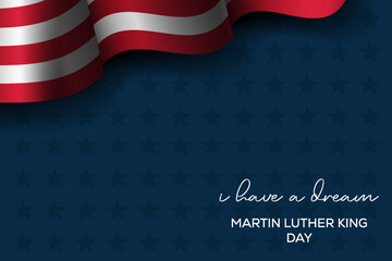 I have a dream, Martin luther king day background with copy space area. MLK day - obrazy, fototapety, plakaty