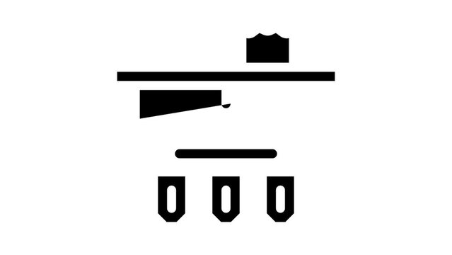 single pole double throw electrical switch glyph icon animation