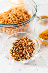 Pumpkin spice fudge with pecans