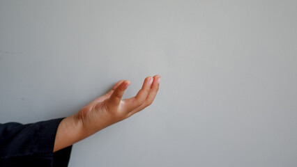 child's hand pretend holding something