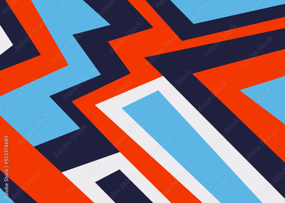 Poster minimalist background with abstract colorful square line pattern