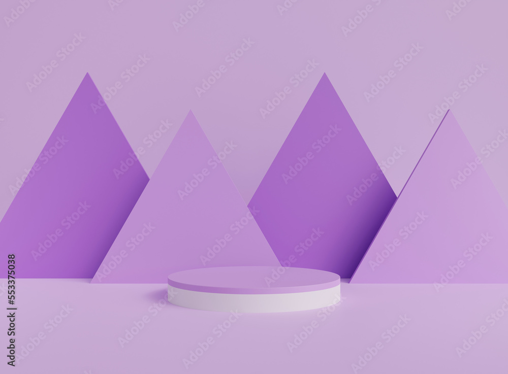 Poster 3d background scene with podium. minimal product display mockup with geometric shape object. 3d rend
